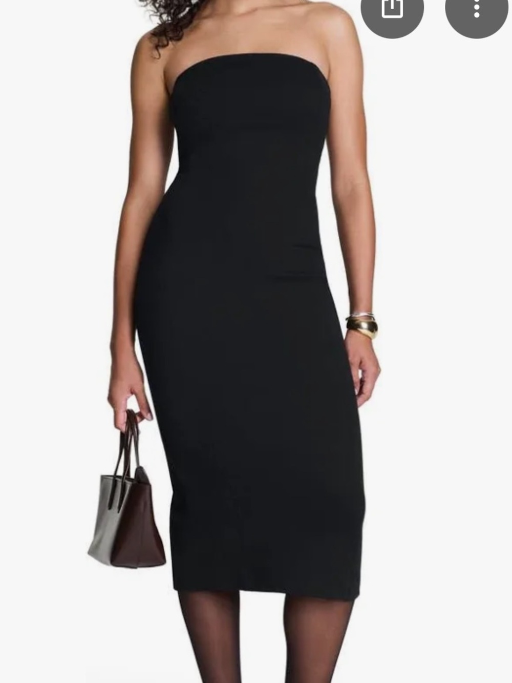NWT Spanx Strapless Midi Dress